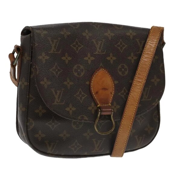 LOUIS VUITTON Monogram Saint Cloud GM Shoulder Bag M51242 LV Auth 94337 - Picture 1 of 15